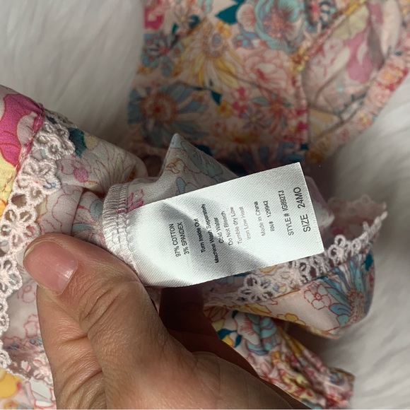 SOLD! Colorful Floral Dress with Bloomers - Picture 8 of 8